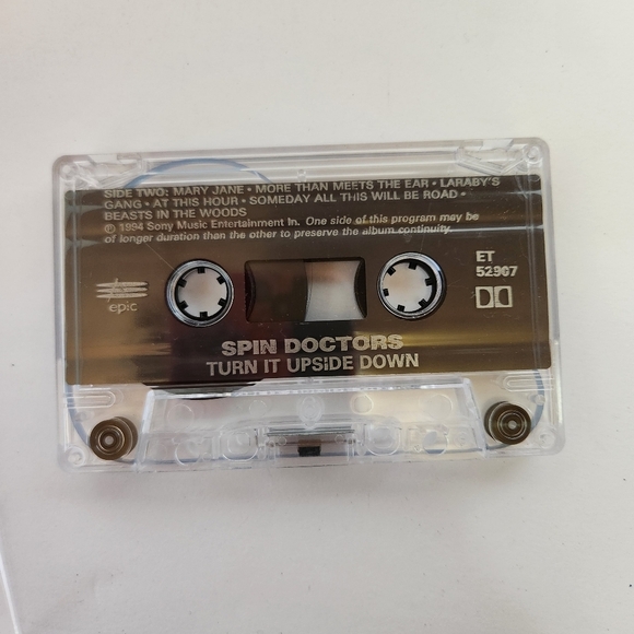 Spin Doctors Turn It Upside Down Cassette Tape Vintage 90s 1990s - Picture 4 of 6
